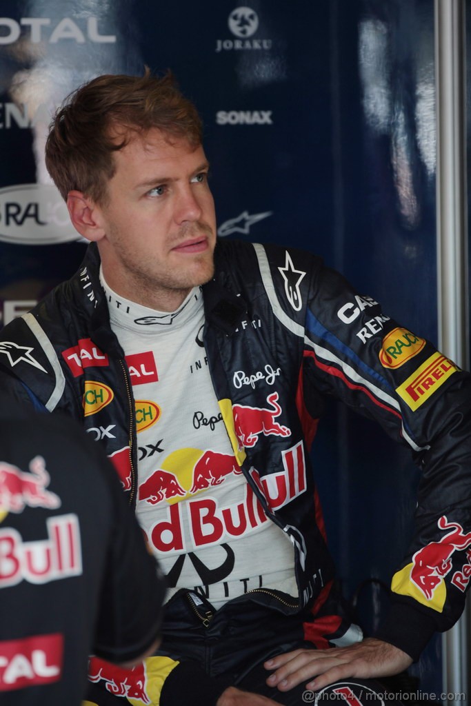 GP GIAPPONE, 05.10.2012- Prove Libere 1, Sebastian Vettel (GER) Red Bull Racing RB8 