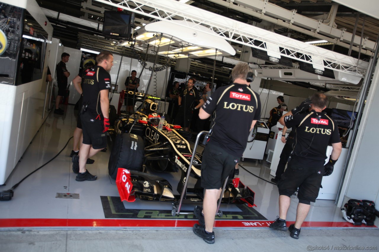 GP GIAPPONE, 05.10.2012- Prove Libere 1, Romain Grosjean (FRA) Lotus F1 Team E20