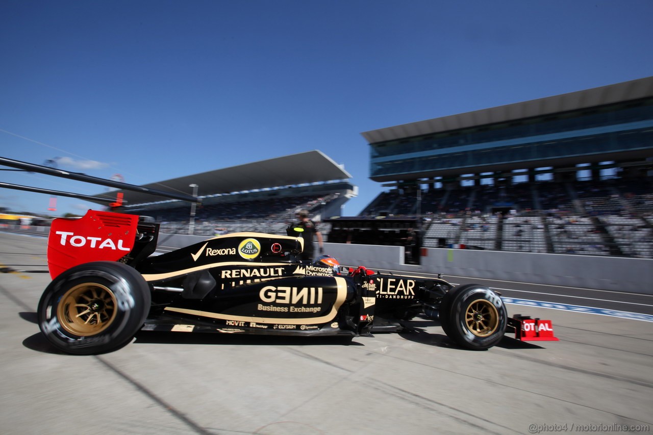 GP GIAPPONE, 05.10.2012- Prove Libere 1, Romain Grosjean (FRA) Lotus F1 Team E20