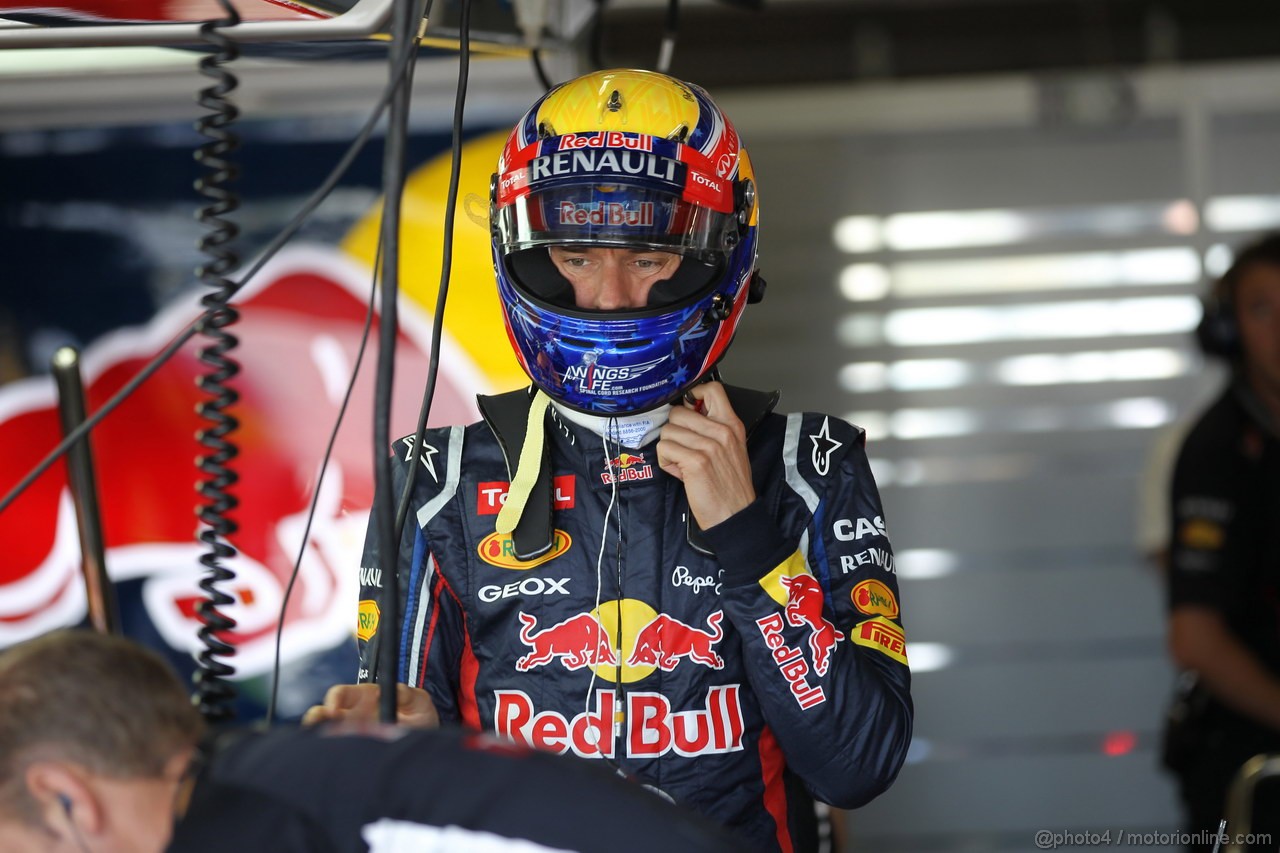 GP GIAPPONE, 05.10.2012- Prove Libere 1, Mark Webber (AUS) Red Bull Racing RB8 