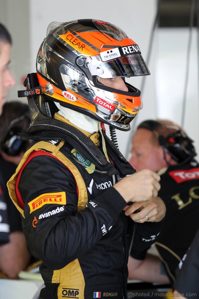 GP GIAPPONE, 05.10.2012- Prove Libere 1, Romain Grosjean (FRA) Lotus F1 Team E20 