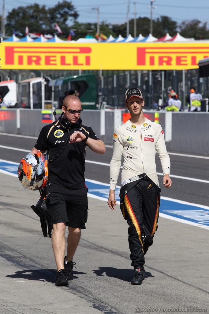 GP GIAPPONE, 05.10.2012- Prove Libere 1, Romain Grosjean (FRA) Lotus F1 Team E20 