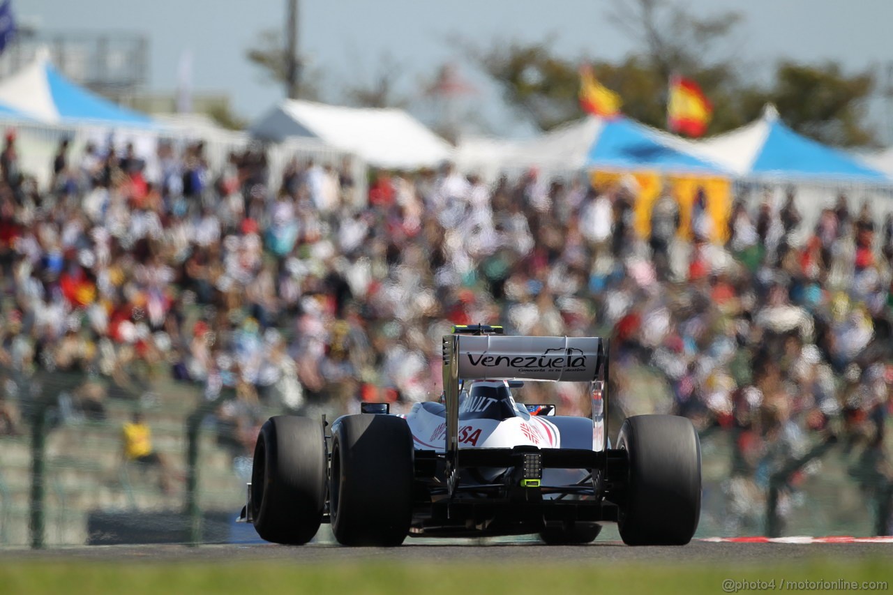 GP GIAPPONE, 05.10.2012- Prove Libere 1, Valtteri Bottas (FIN), Test Driver, Williams F1 Team 