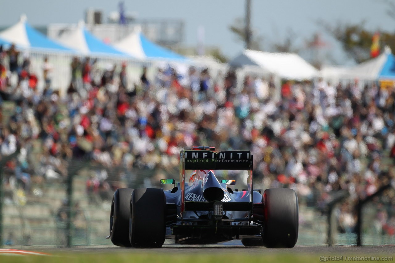 GP GIAPPONE, 05.10.2012- Prove Libere 1, Sebastian Vettel (GER) Red Bull Racing RB8 
