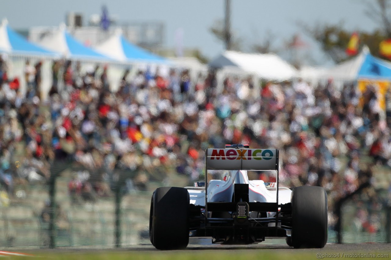 GP GIAPPONE, 05.10.2012- Prove Libere 1, Kamui Kobayashi (JAP) Sauber F1 Team C31 