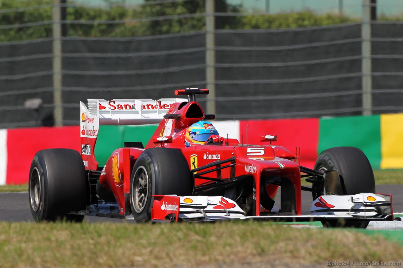 GP GIAPPONE, 05.10.2012- Prove Libere 1, Fernando Alonso (ESP) Ferrari F2012 