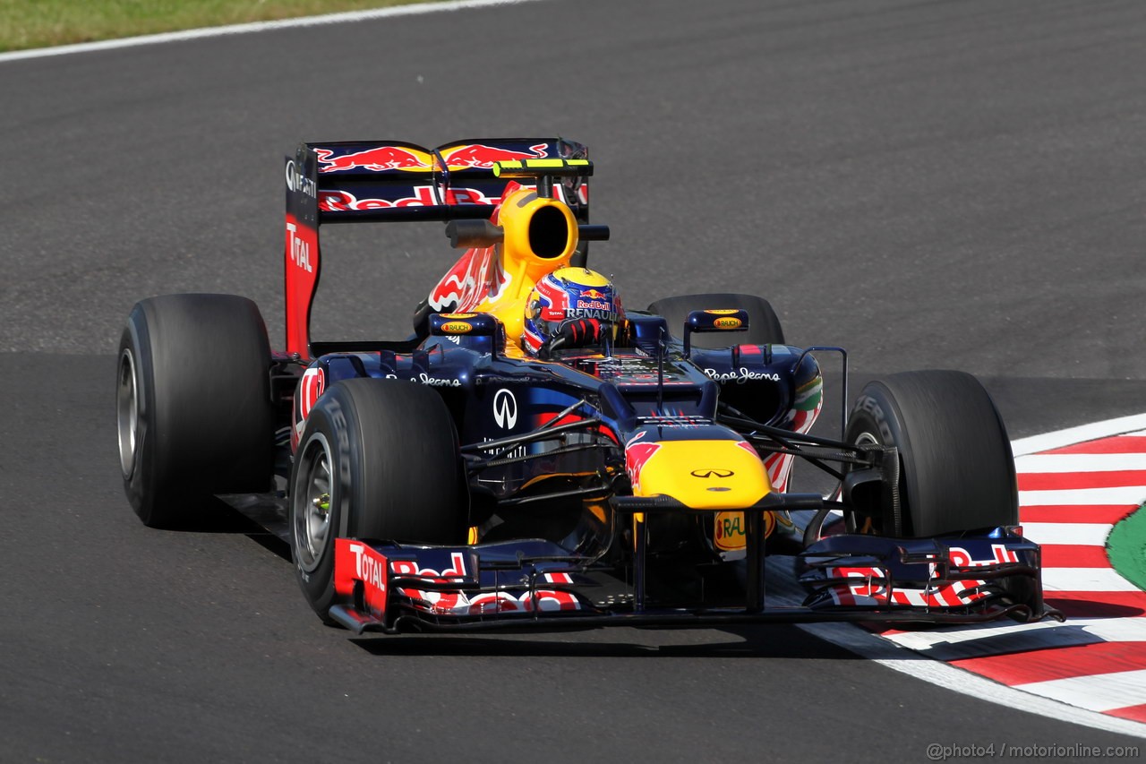 GP GIAPPONE, 05.10.2012- Prove Libere 1, Mark Webber (AUS) Red Bull Racing RB8 