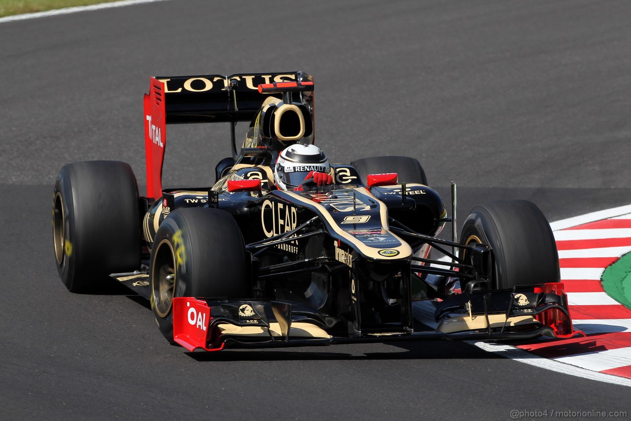 GP GIAPPONE, 05.10.2012- Prove Libere 1, Kimi Raikkonen (FIN) Lotus F1 Team E20 