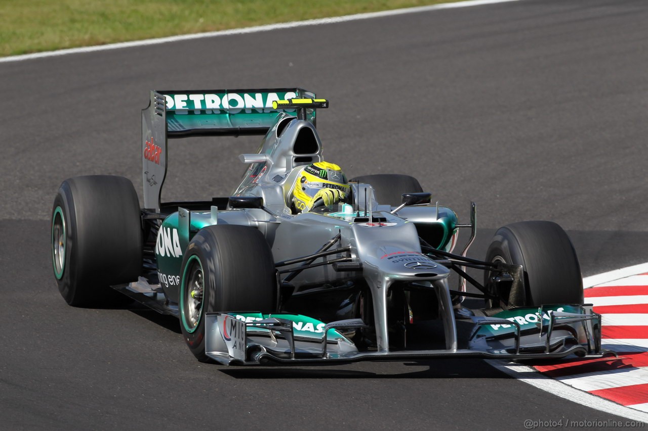 GP GIAPPONE, 05.10.2012- Prove Libere 1, Nico Rosberg (GER) Mercedes AMG F1 W03 