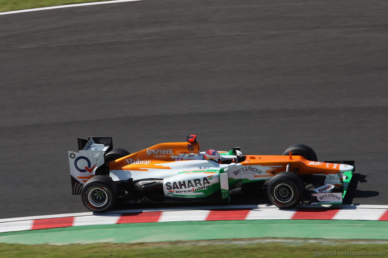 GP GIAPPONE, 05.10.2012- Prove Libere 1, Paul di Resta (GBR) Sahara Force India F1 Team VJM05 