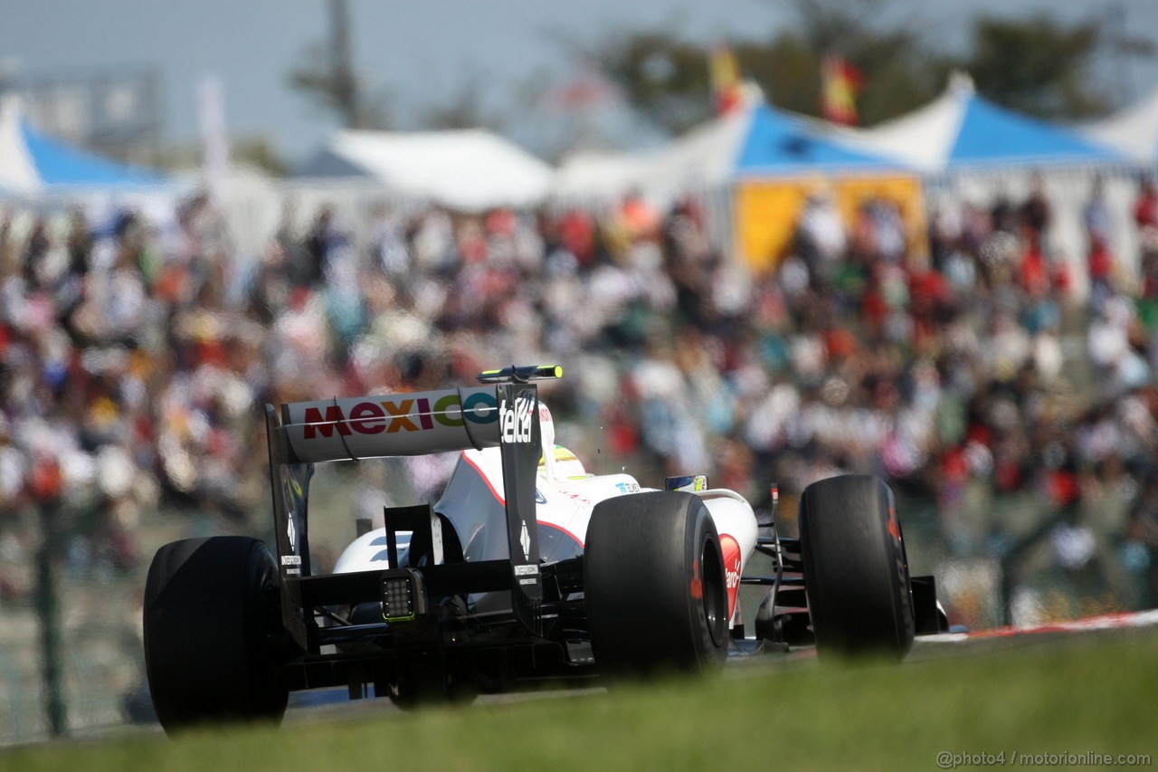 GP GIAPPONE, 05.10.2012- Prove Libere 1, Sergio Prez (MEX) Sauber F1 Team C31
