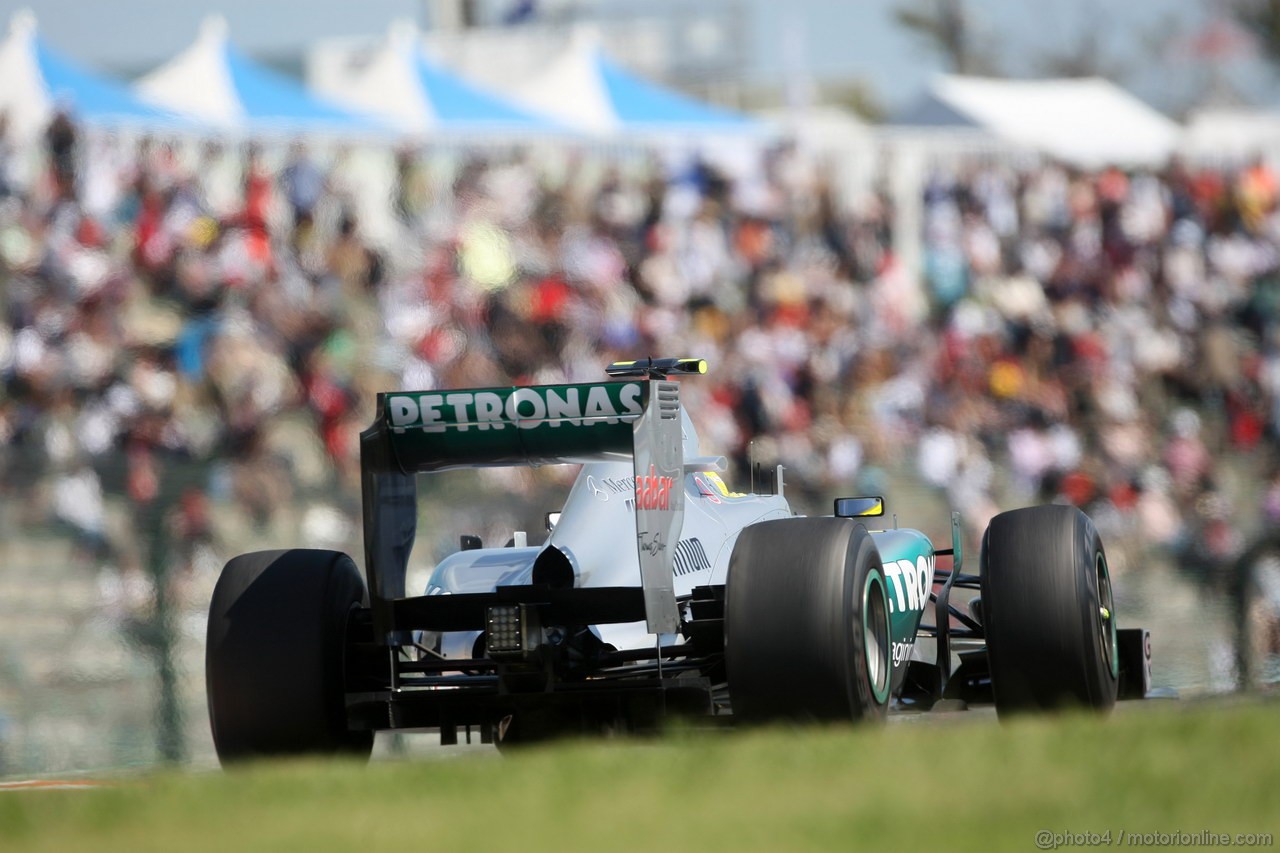 GP GIAPPONE, 05.10.2012- Prove Libere 1, Nico Rosberg (GER) Mercedes AMG F1 W03