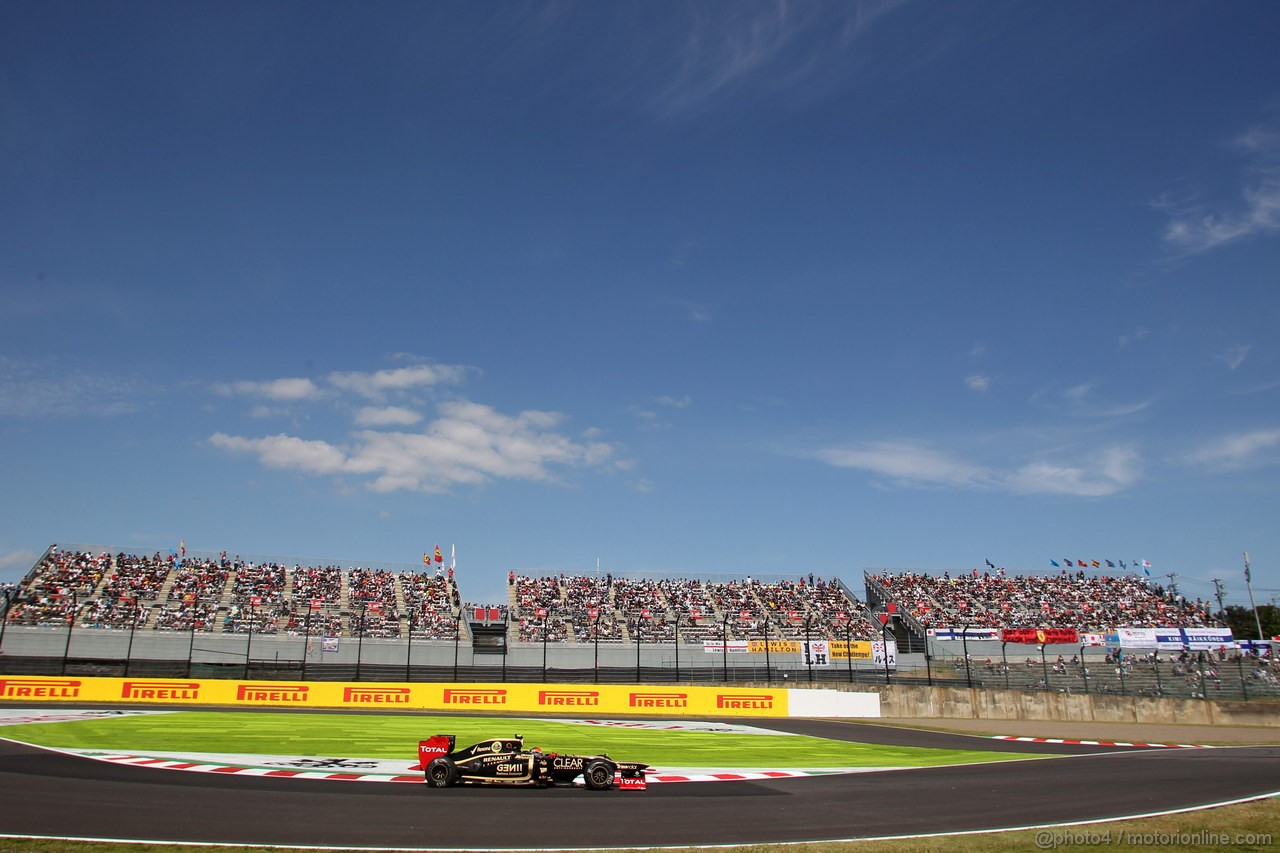 GP GIAPPONE, 05.10.2012- Prove Libere 1, Romain Grosjean (FRA) Lotus F1 Team E20