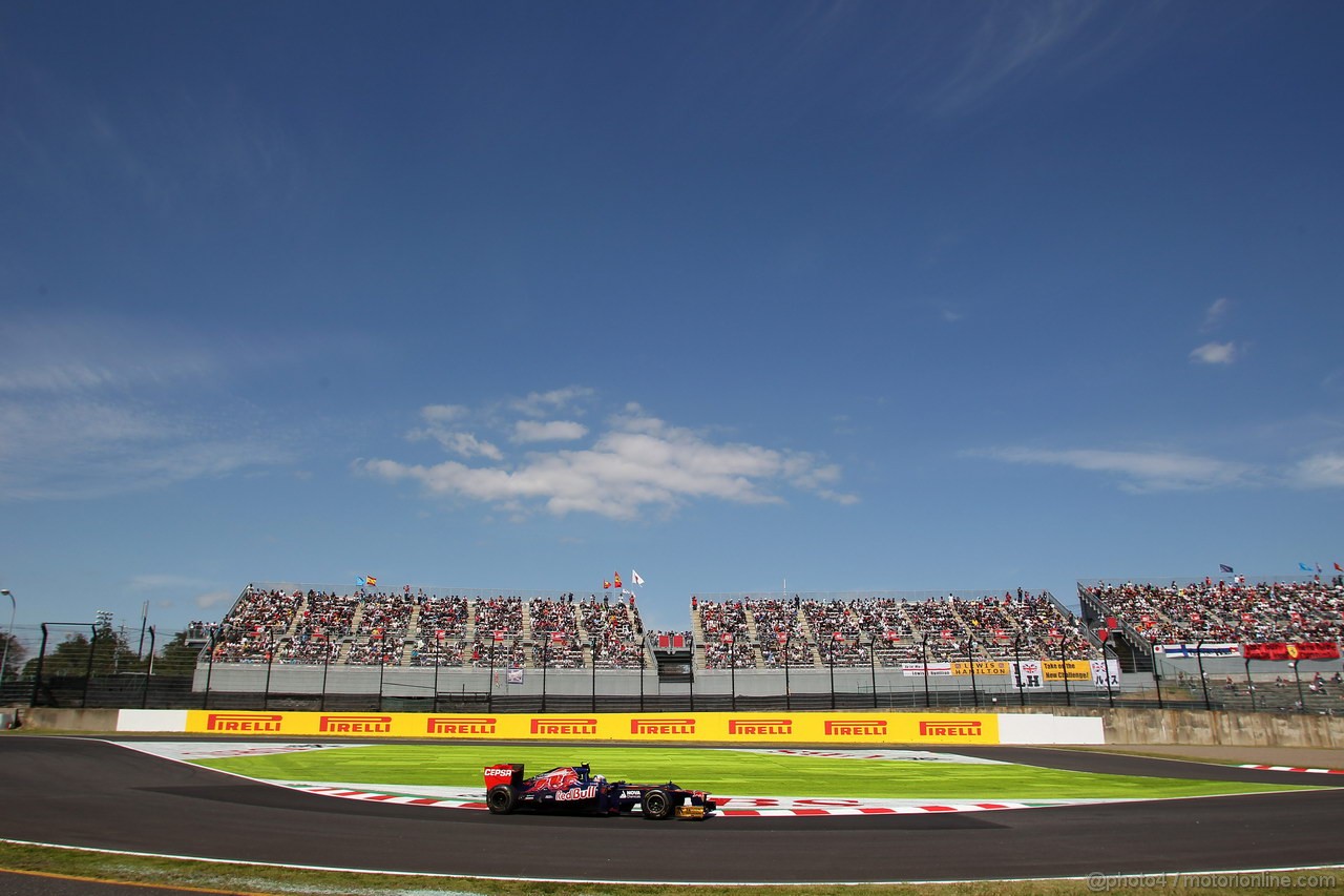 GP GIAPPONE, 05.10.2012- Prove Libere 1, Jean-Eric Vergne (FRA) Scuderia Toro Rosso STR7