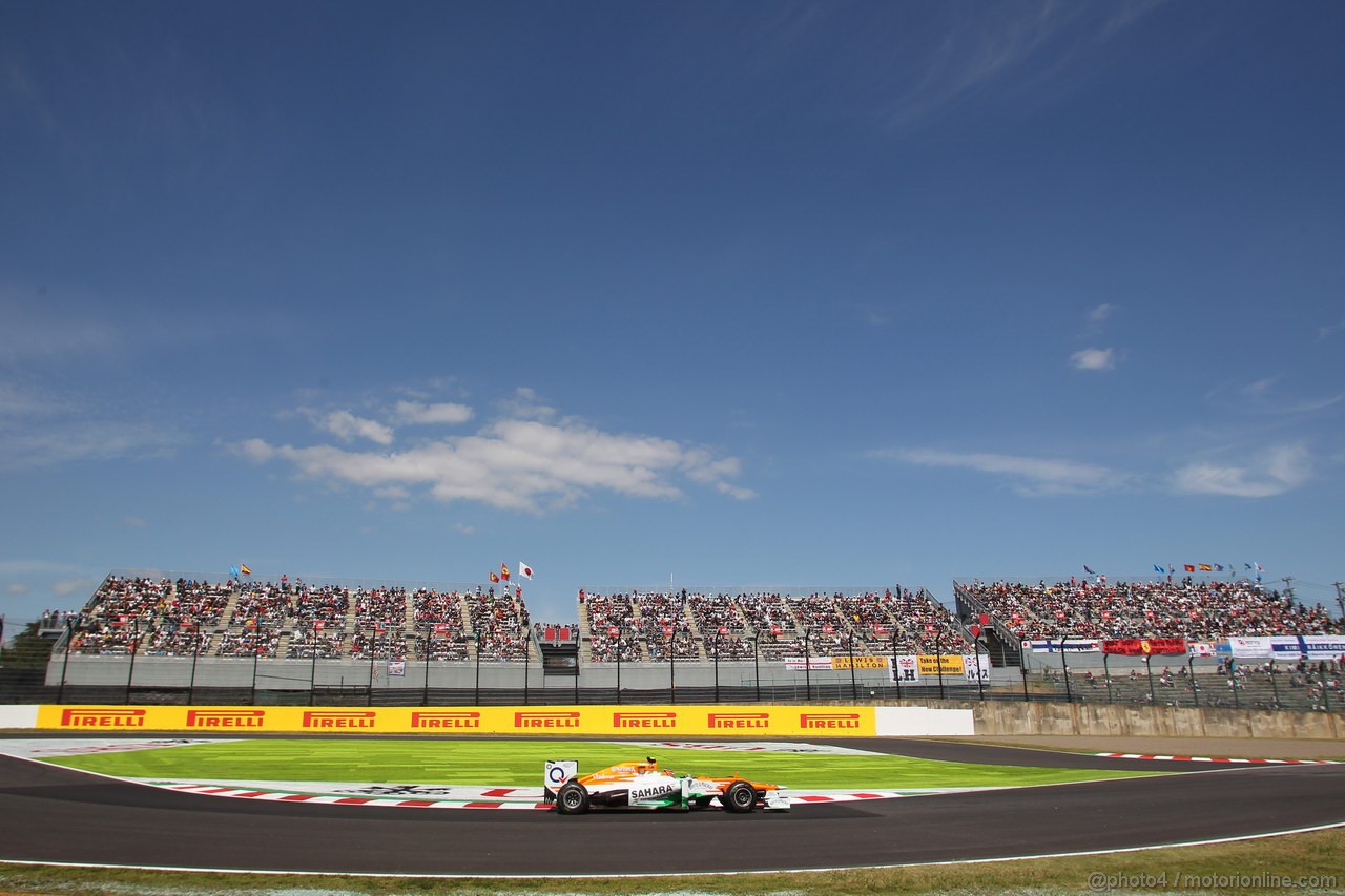 GP GIAPPONE, 05.10.2012- Prove Libere 1, Nico Hulkenberg (GER) Sahara Force India F1 Team VJM05 