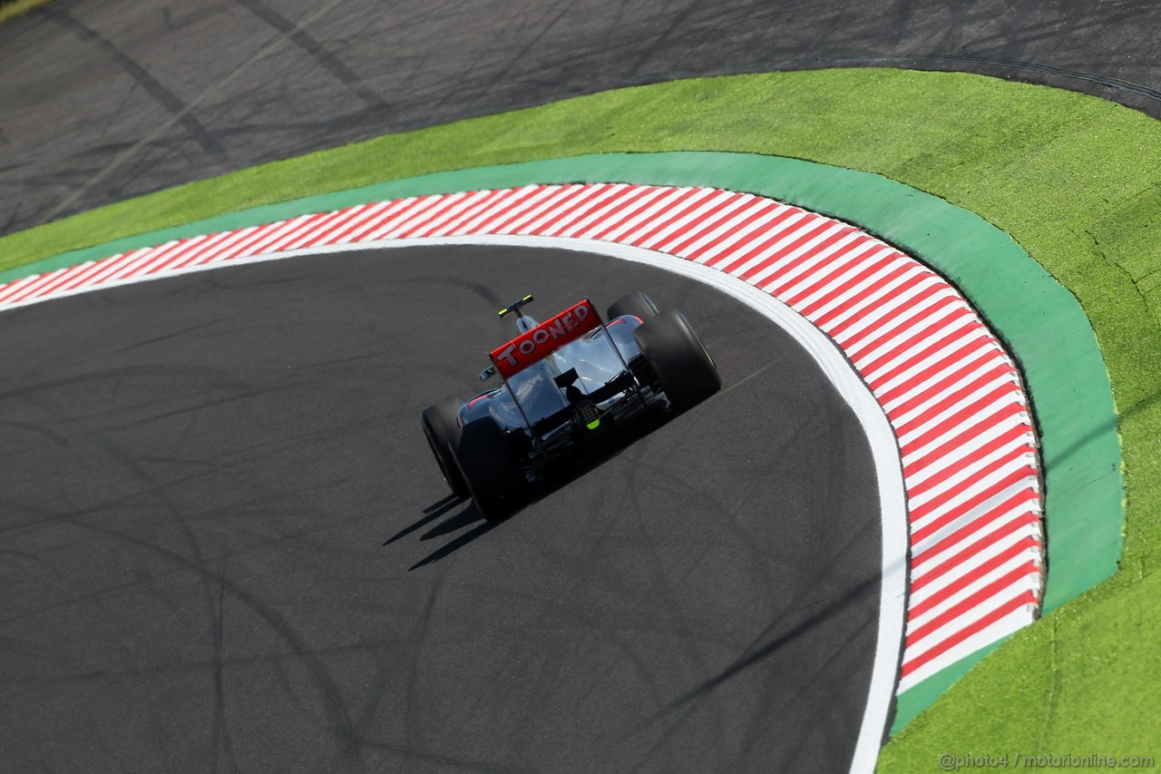 GP GIAPPONE, 05.10.2012- Prove Libere 1, Lewis Hamilton (GBR) McLaren Mercedes MP4-27 