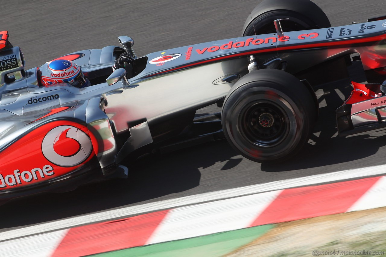 GP GIAPPONE, 05.10.2012- Prove Libere 1, Jenson Button (GBR) McLaren Mercedes MP4-27