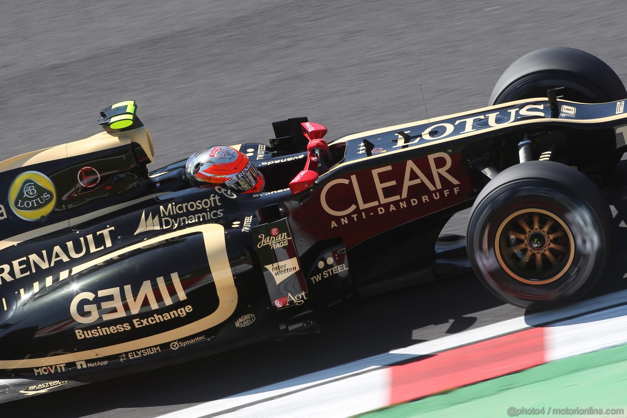 GP GIAPPONE, 05.10.2012- Prove Libere 1, Romain Grosjean (FRA) Lotus F1 Team E20 