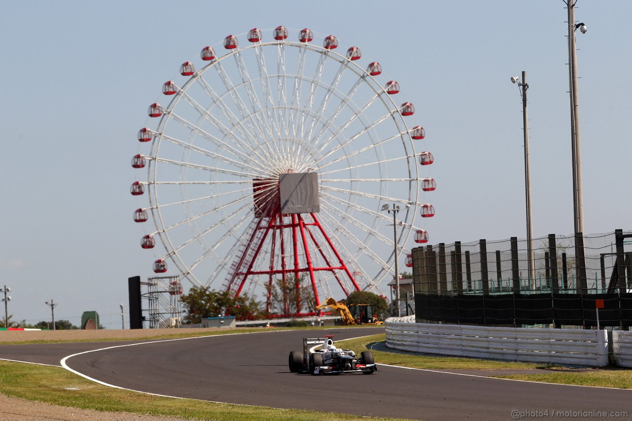 GP GIAPPONE, 05.10.2012- Prove Libere 1, Kamui Kobayashi (JAP) Sauber F1 Team C31 