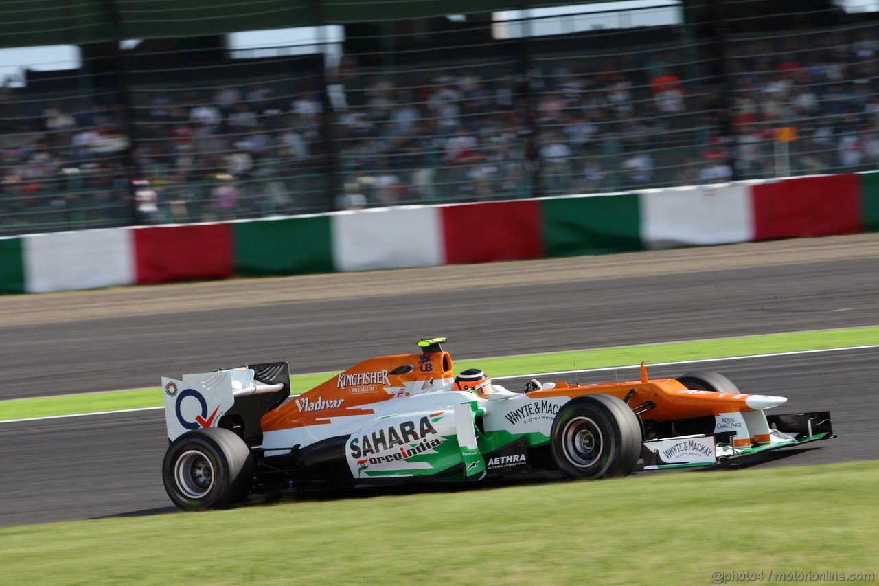 GP GIAPPONE, 05.10.2012- Prove Libere 2, Nico Hulkenberg (GER) Sahara Force India F1 Team VJM05