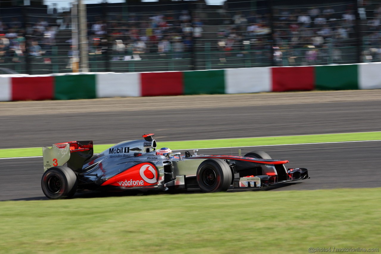 GP GIAPPONE, 05.10.2012- Prove Libere 2, Jenson Button (GBR) McLaren Mercedes MP4-27 