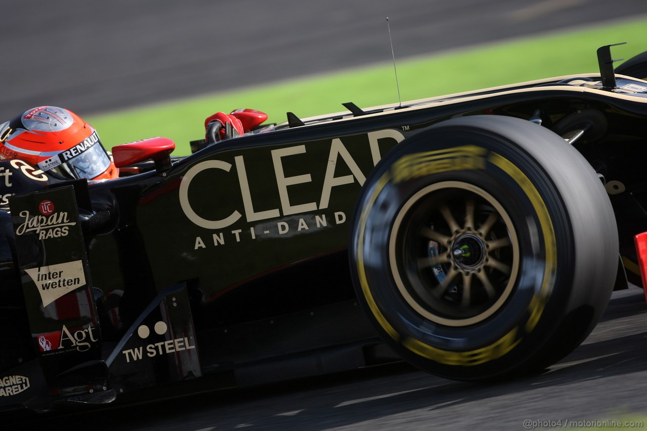 GP GIAPPONE, 05.10.2012- Prove Libere 2, Romain Grosjean (FRA) Lotus F1 Team E20