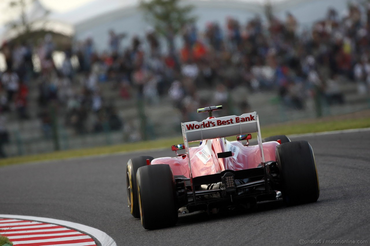 GP GIAPPONE, 05.10.2012- Prove Libere 2, Felipe Massa (BRA) Ferrari F2012