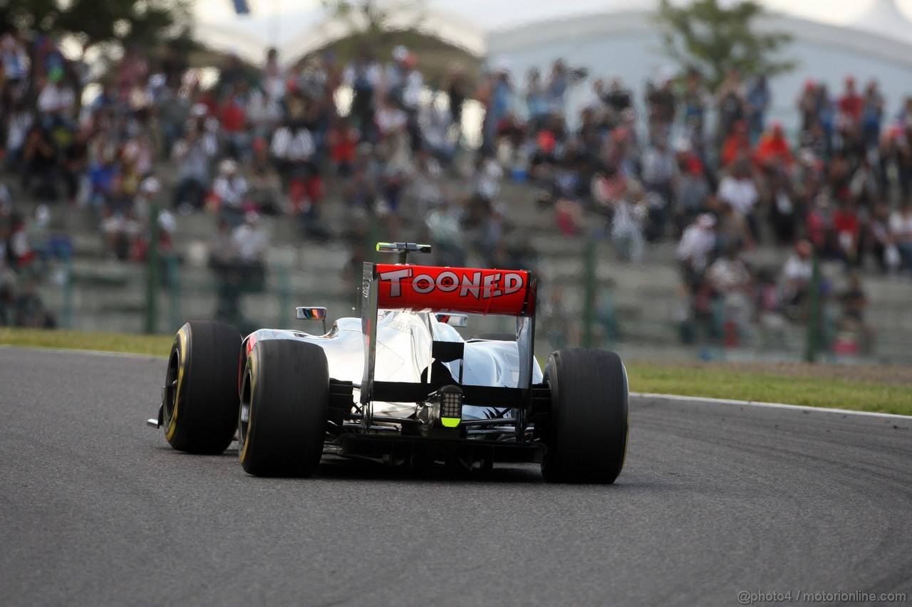 GP GIAPPONE, 05.10.2012- Prove Libere 2, Lewis Hamilton (GBR) McLaren Mercedes MP4-27