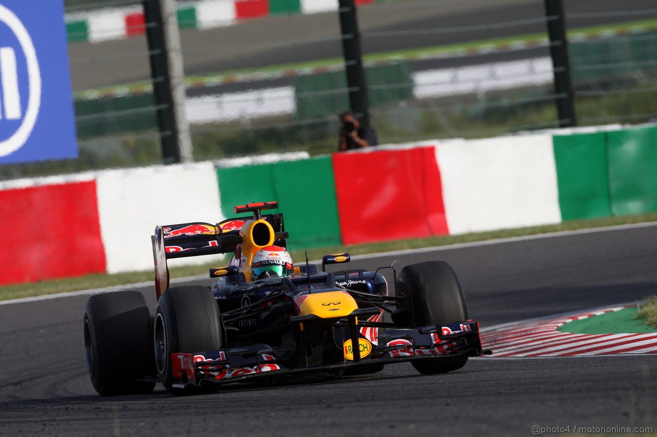 GP GIAPPONE, 05.10.2012- Prove Libere 2, Sebastian Vettel (GER) Red Bull Racing RB8 