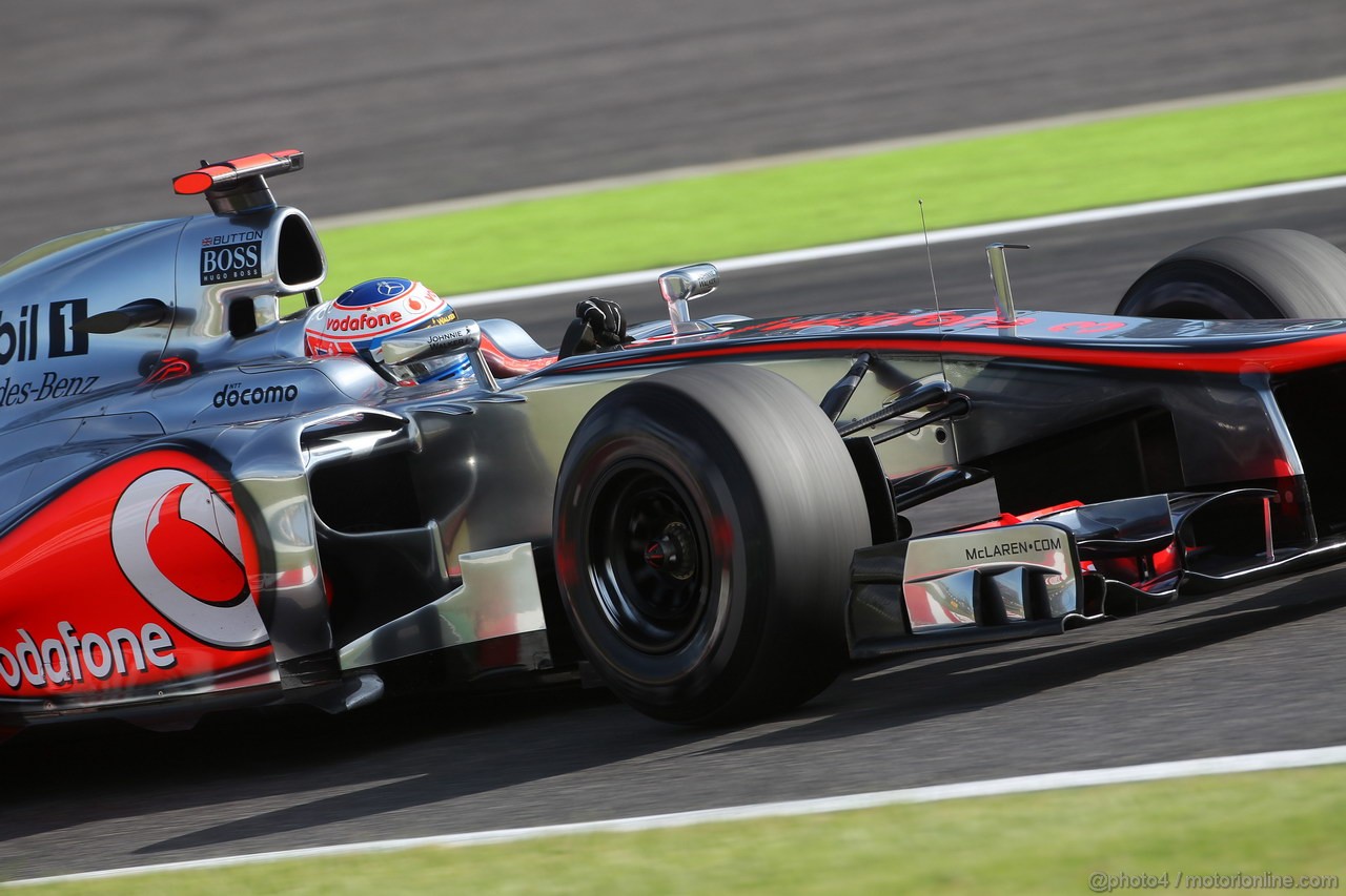 GP GIAPPONE, 05.10.2012- Prove Libere 2, Jenson Button (GBR) McLaren Mercedes MP4-27 