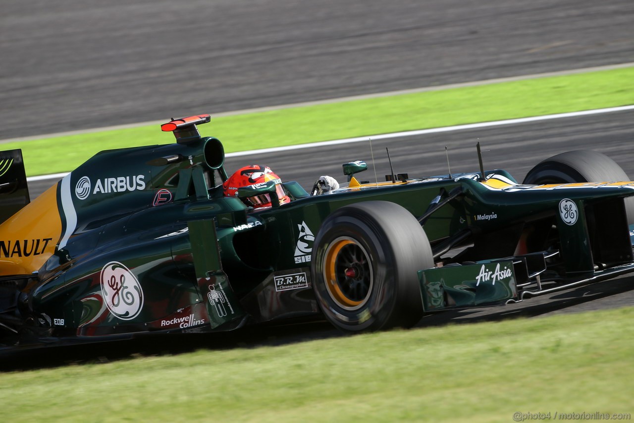 GP GIAPPONE, 05.10.2012- Prove Libere 2, Heikki Kovalainen (FIN) Caterham F1 Team CT01 