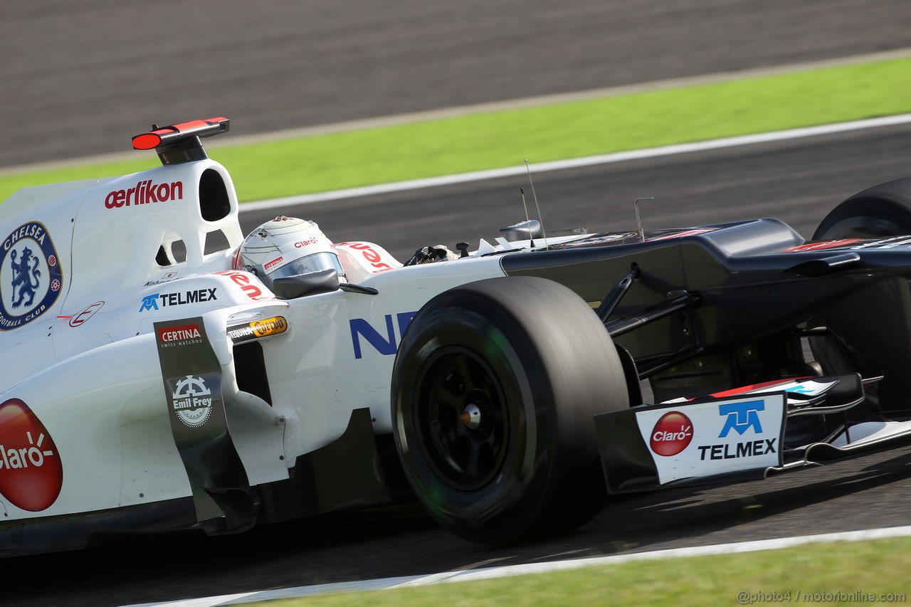 GP GIAPPONE, 05.10.2012- Prove Libere 2, Kamui Kobayashi (JAP) Sauber F1 Team C31 