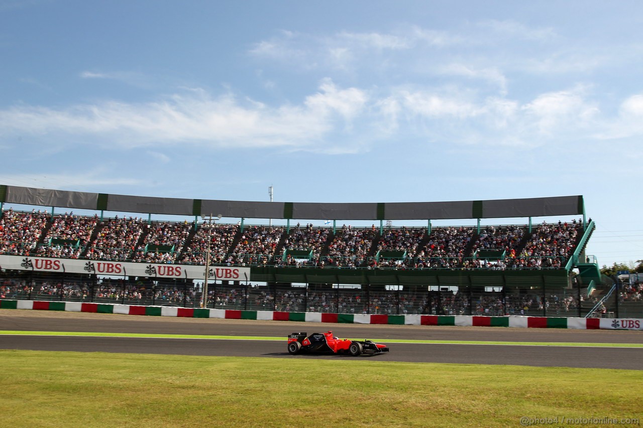 GP GIAPPONE, 05.10.2012- Prove Libere 2, Timo Glock (GER) Marussia F1 Team MR01 