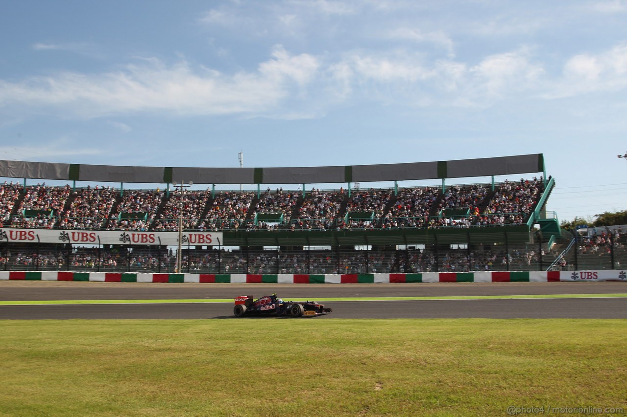 GP GIAPPONE, 05.10.2012- Prove Libere 2, Jean-Eric Vergne (FRA) Scuderia Toro Rosso STR7 