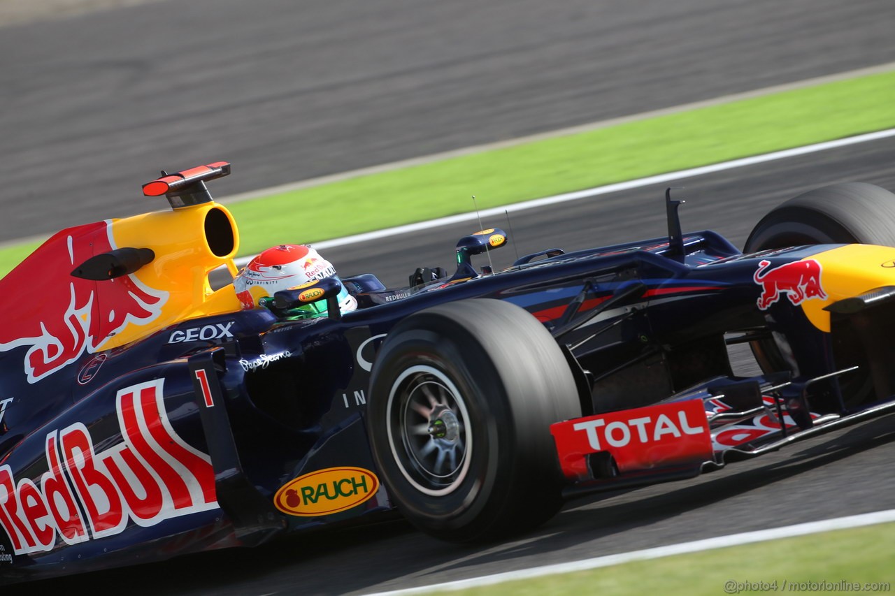 GP GIAPPONE, 05.10.2012- Prove Libere 2, Sebastian Vettel (GER) Red Bull Racing RB8