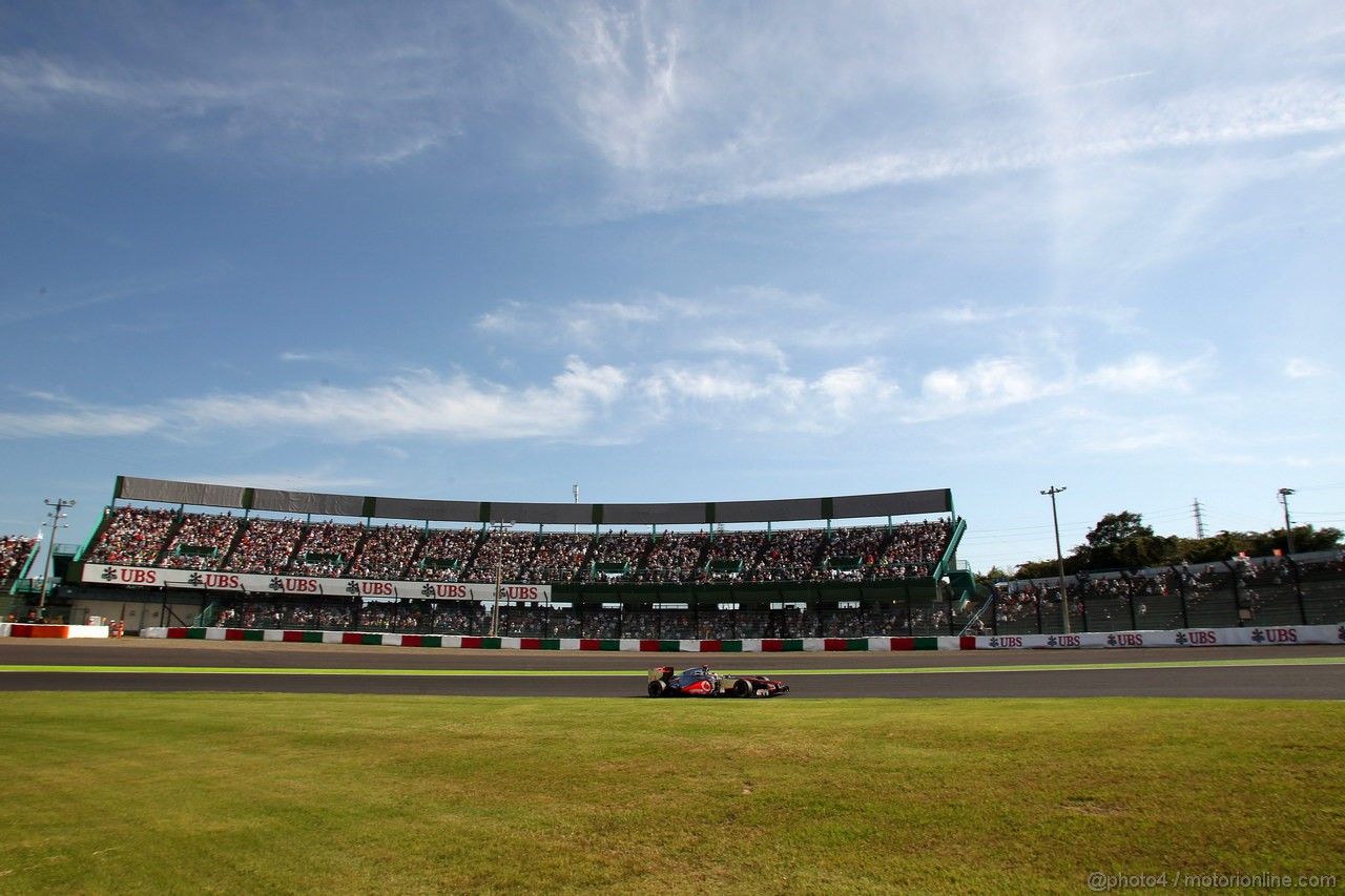 GP GIAPPONE, 05.10.2012- Prove Libere 2, Jenson Button (GBR) McLaren Mercedes MP4-27 