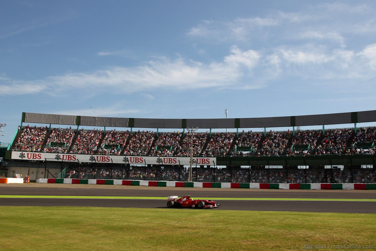 GP GIAPPONE, 05.10.2012- Prove Libere 2, Felipe Massa (BRA) Ferrari F2012