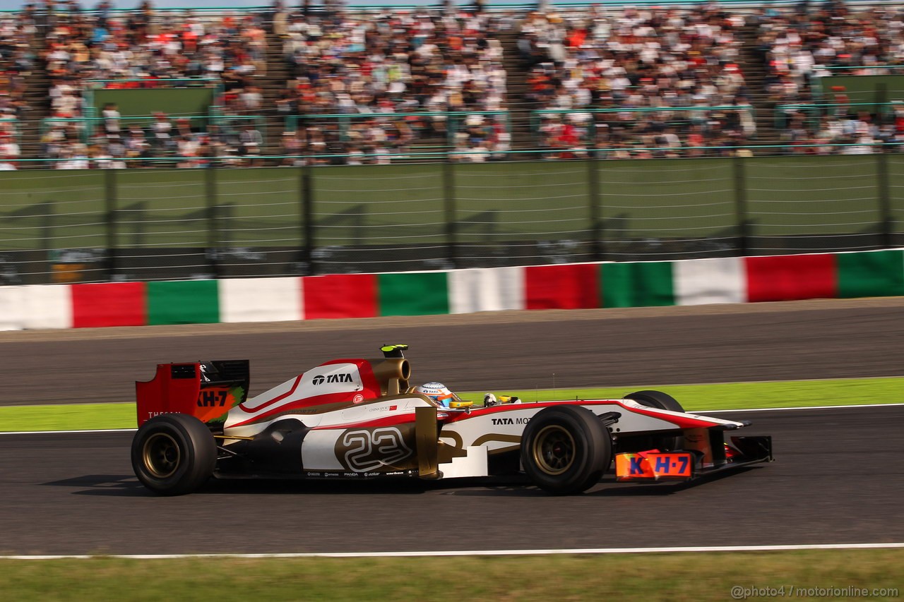 GP GIAPPONE, 05.10.2012- Prove Libere 2, Narain Karthikeyan (IND) HRT Formula 1 Team F112 