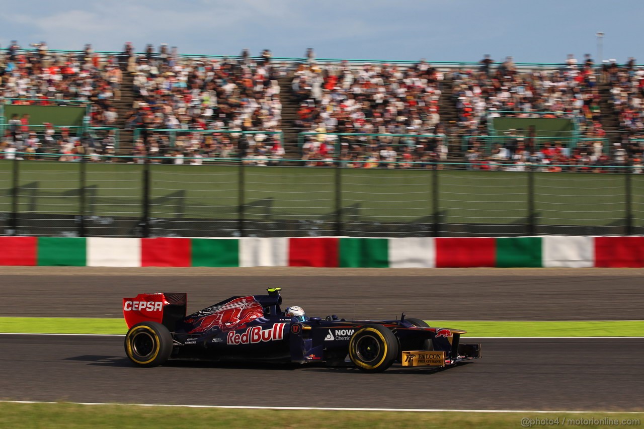 GP GIAPPONE, 05.10.2012- Prove Libere 2, Sebastian Vettel (GER) Red Bull Racing RB8 
