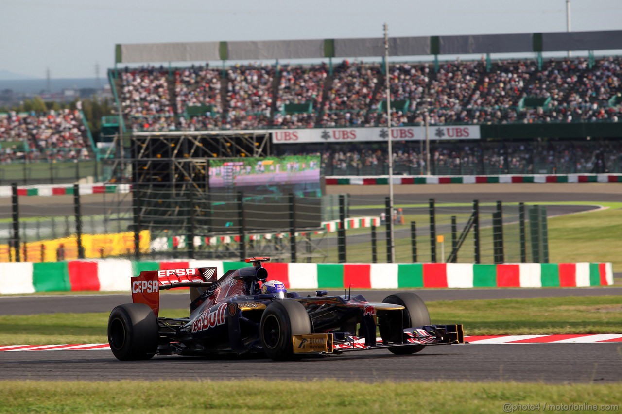 GP GIAPPONE, 05.10.2012- Prove Libere 2, Jean-Eric Vergne (FRA) Scuderia Toro Rosso STR7
