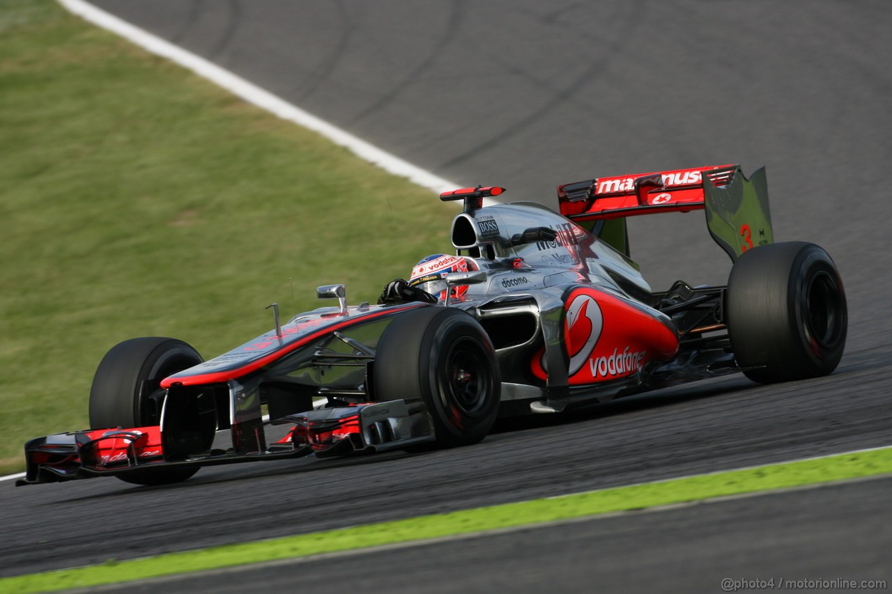 GP GIAPPONE, 05.10.2012- Prove Libere 2, Jenson Button (GBR) McLaren Mercedes MP4-27