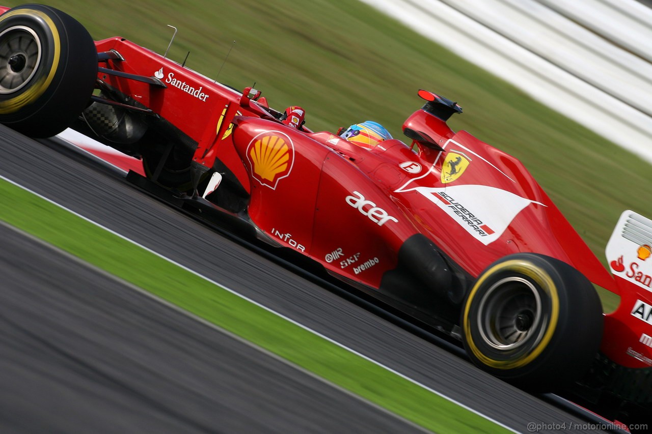 GP GIAPPONE, 05.10.2012- Prove Libere 2, Fernando Alonso (ESP) Ferrari F2012