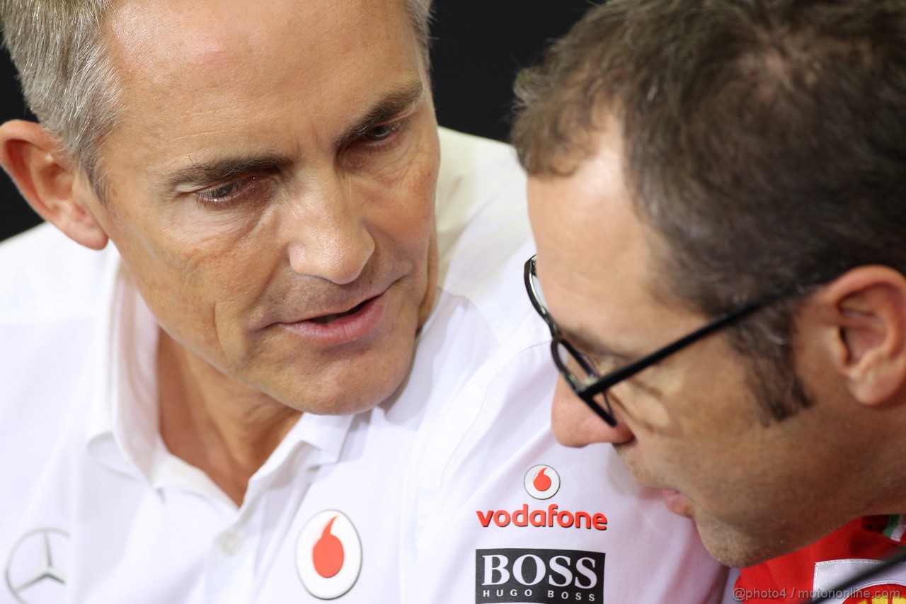 GP GIAPPONE, 05.10.2012- Conferenza Stampa, Martin Whitmarsh (GBR), Chief Executive Officer Mclaren e Stefano Domenicali (ITA), Team Principal