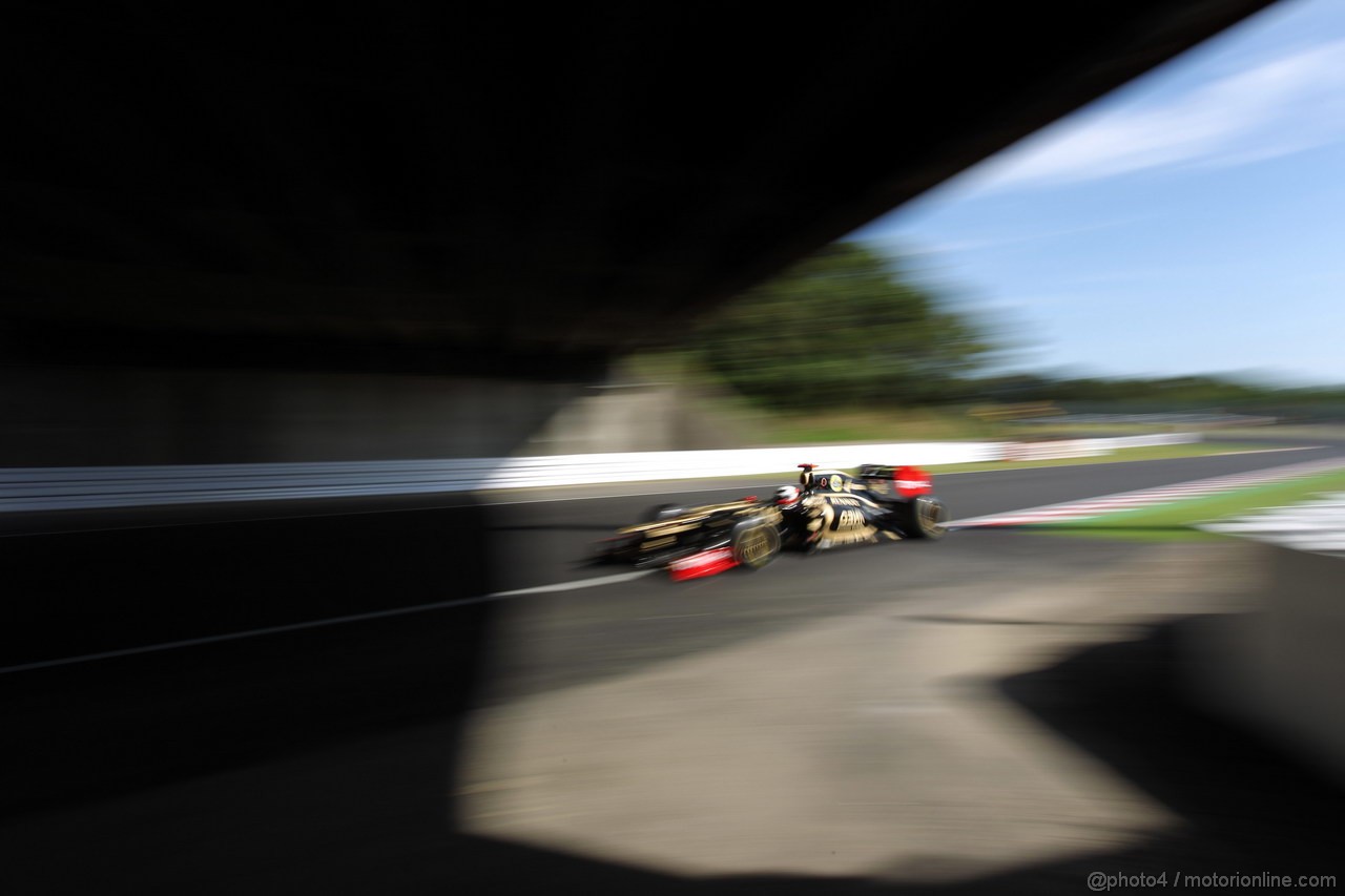 GP GIAPPONE, 05.10.2012- Prove Libere 2, Kimi Raikkonen (FIN) Lotus F1 Team E20 
