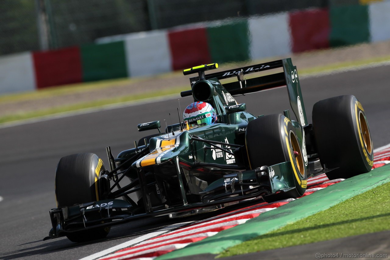 GP GIAPPONE, 05.10.2012- Prove Libere 2, Vitaly Petrov (RUS) Caterham F1 Team CT01 