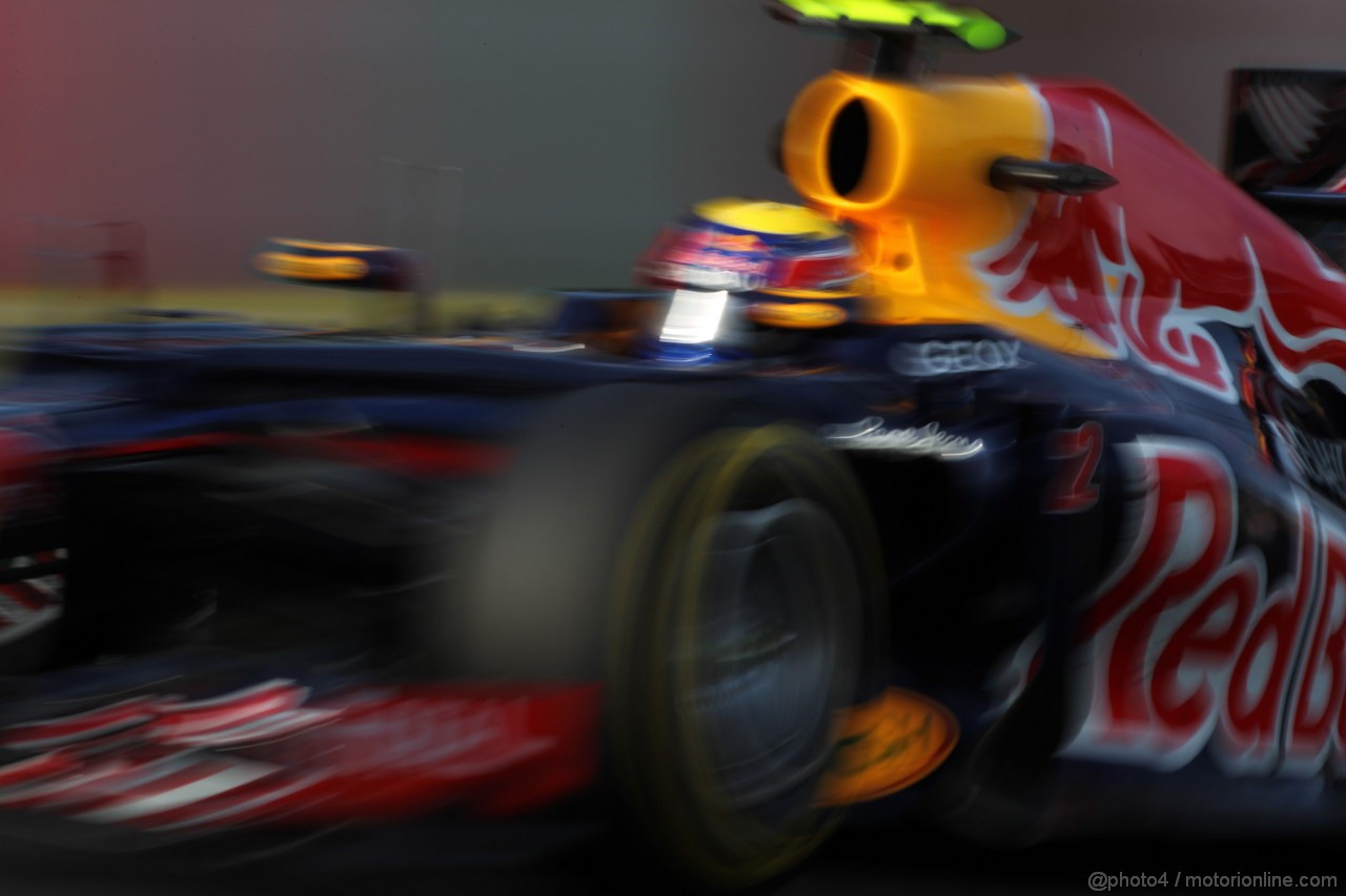 GP GIAPPONE, 05.10.2012- Prove Libere 2, Mark Webber (AUS) Red Bull Racing RB8 
