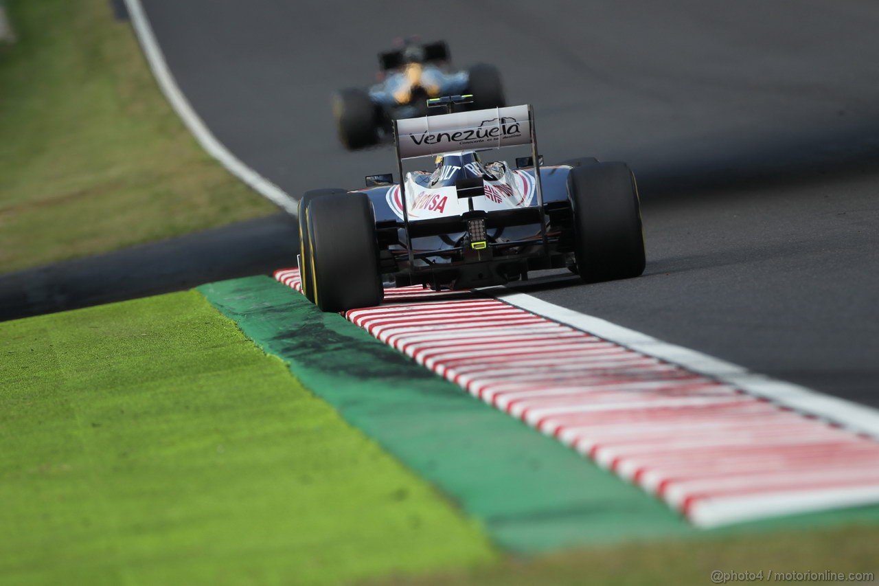 GP GIAPPONE, 05.10.2012- Prove Libere 2, Bruno Senna (BRA) Williams F1 Team FW34 