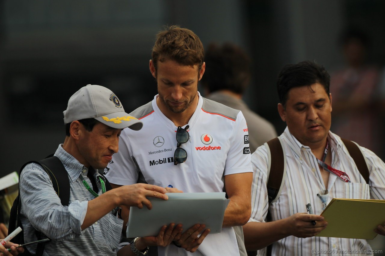 GP GIAPPONE, 05.10.2012- Jenson Button (GBR) McLaren Mercedes MP4-27
