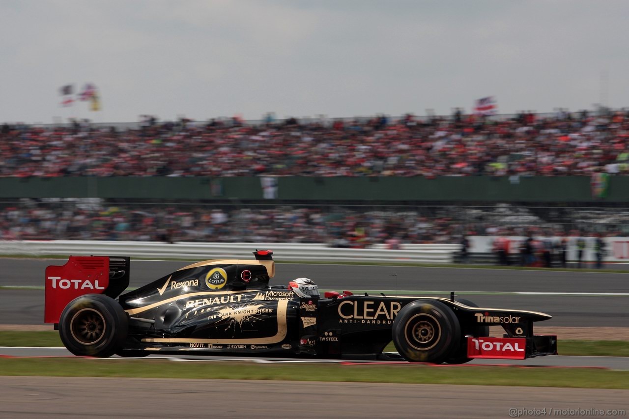 GP GRAN BRETAGNA, 08.07.2012- Gara, Kimi Raikkonen (FIN) Lotus F1 Team E20 
