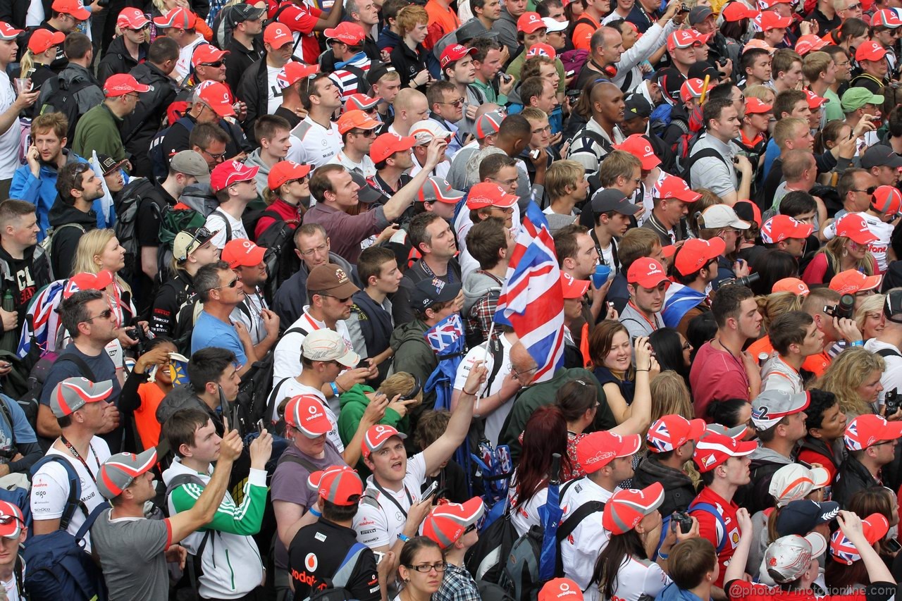 GP GRAN BRETAGNA, 08.07.2012- Gara, Fans